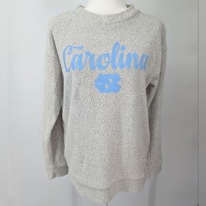 UNC University North Carolina Tarheels Pressbox Gray Comfy Terry Sweater Medium